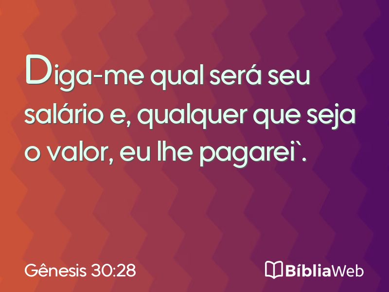 Gênesis 30:28 em imagem para compartilhar