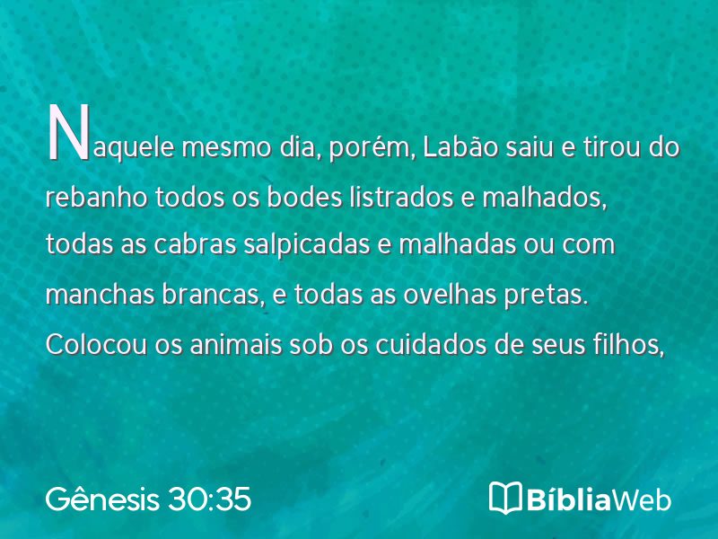 Gênesis 30:35 em imagem para compartilhar