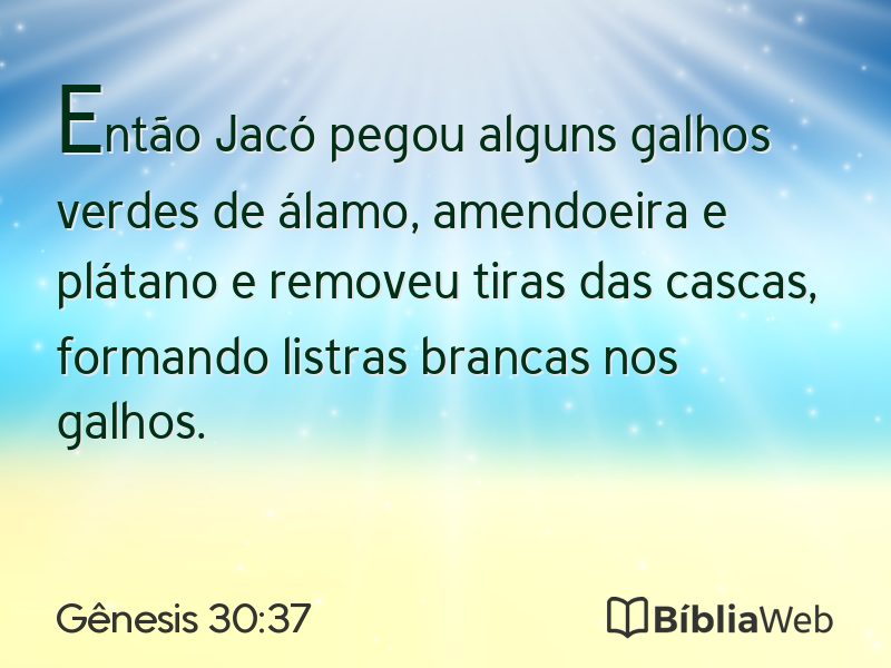 Gênesis 30:37 em imagem para compartilhar