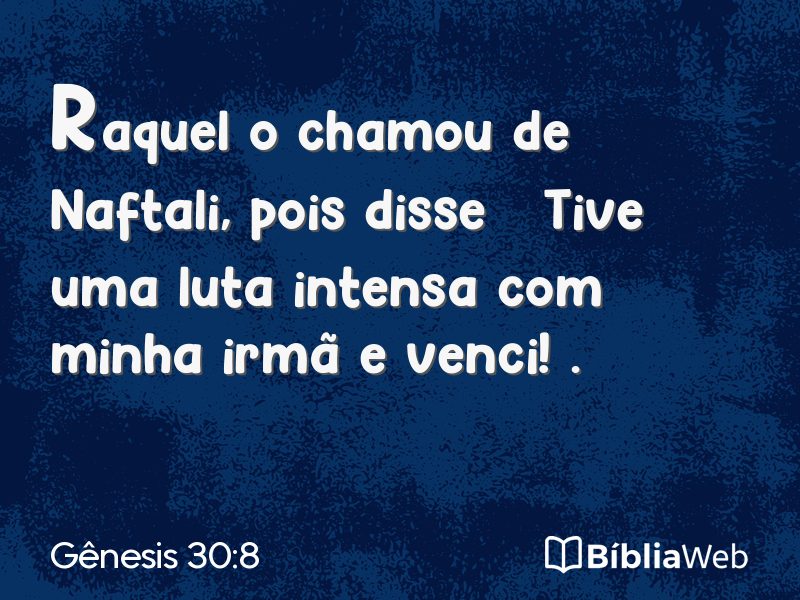 Gênesis 30:8 em imagem para compartilhar