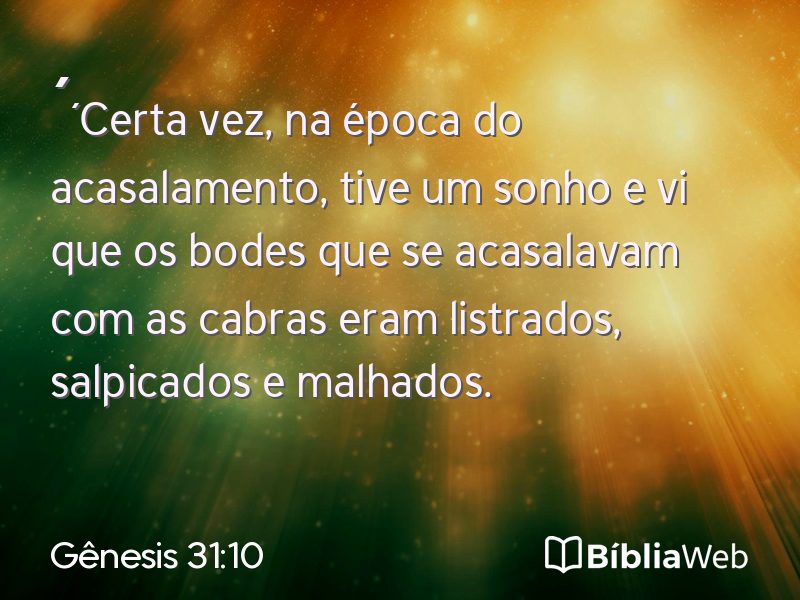 Gênesis 31:10 em imagem para compartilhar