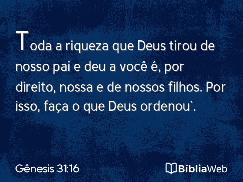 Gênesis 31:16 em imagem para compartilhar