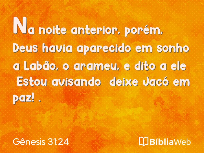 Gênesis 31:24 em imagem para compartilhar