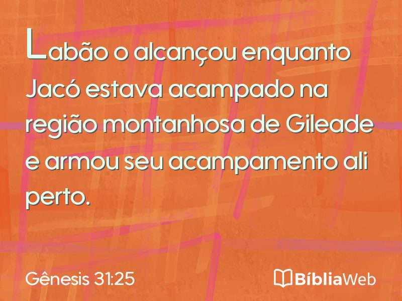 Gênesis 31:25 em imagem para compartilhar