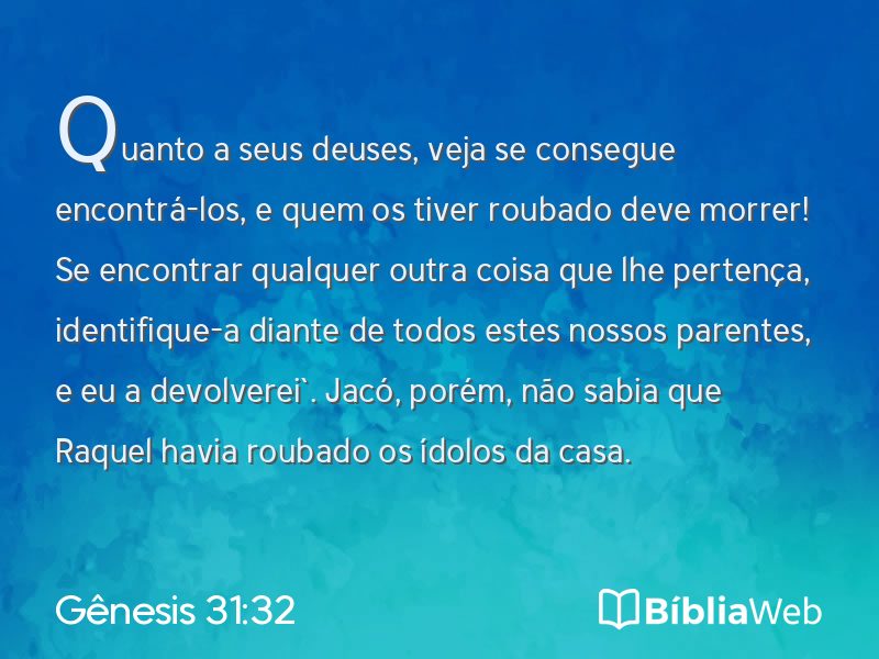 Gênesis 31:32 em imagem para compartilhar