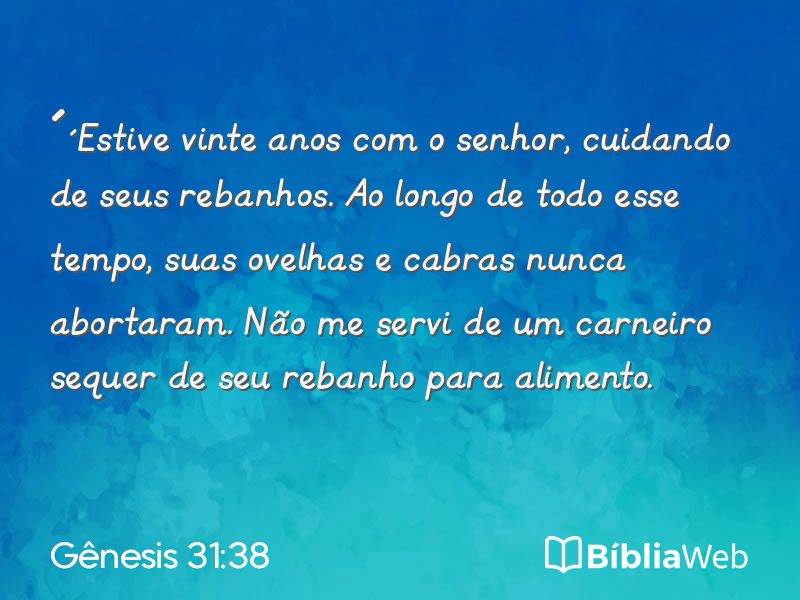 Gênesis 31:38 em imagem para compartilhar