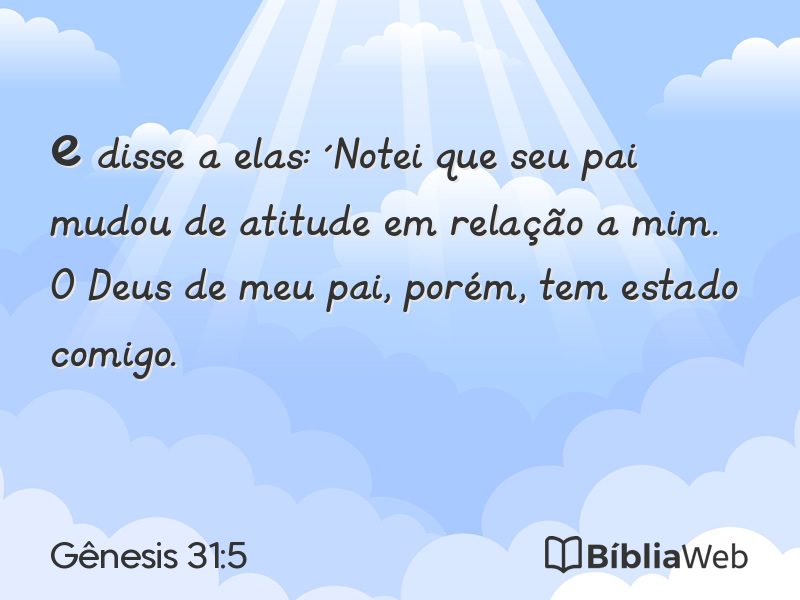 Gênesis 31:5 em imagem para compartilhar