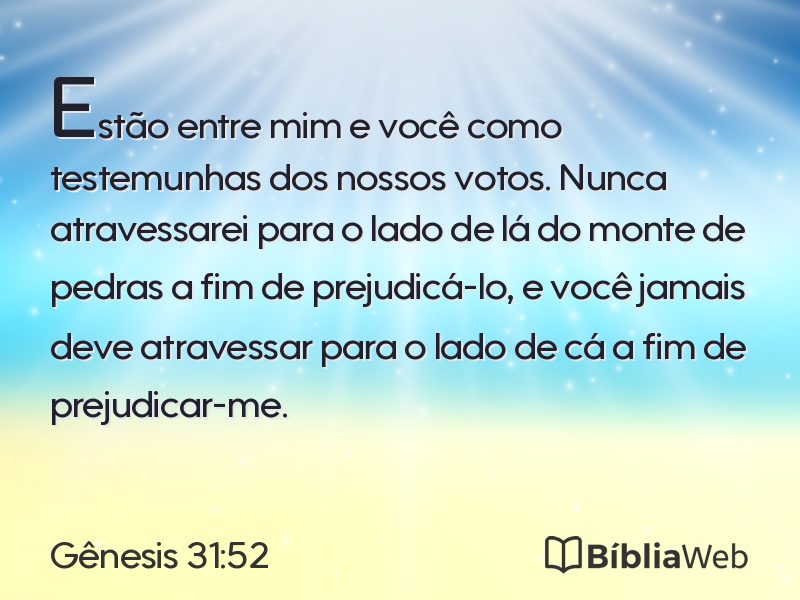 Gênesis 31:52 em imagem para compartilhar
