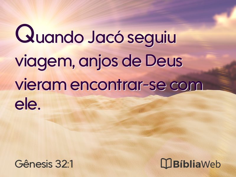 Gênesis 32:1 em imagem para compartilhar