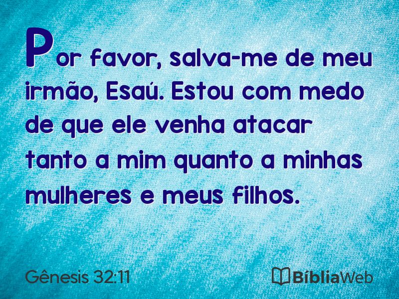 Gênesis 32:11 em imagem para compartilhar