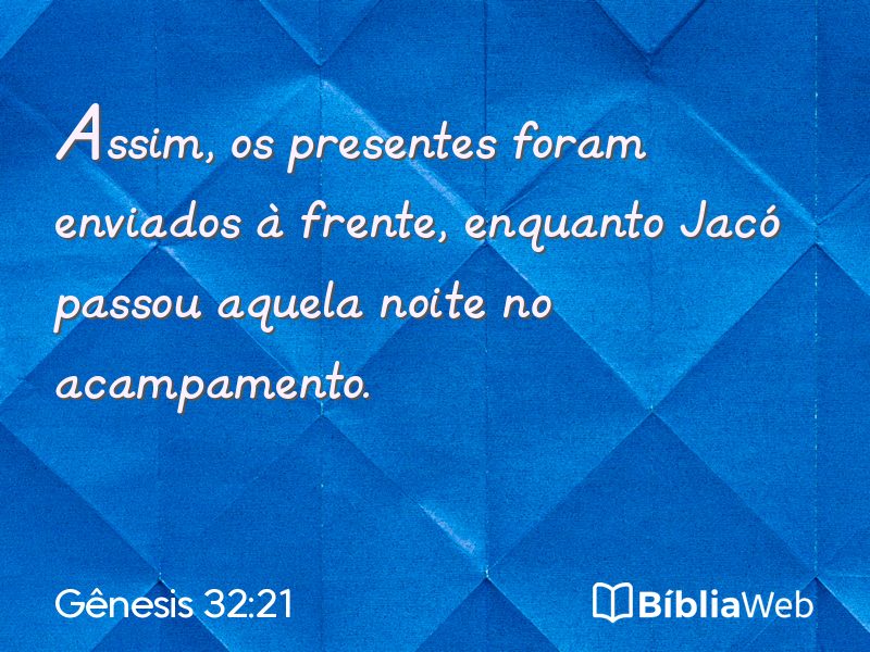 Gênesis 32:21 em imagem para compartilhar