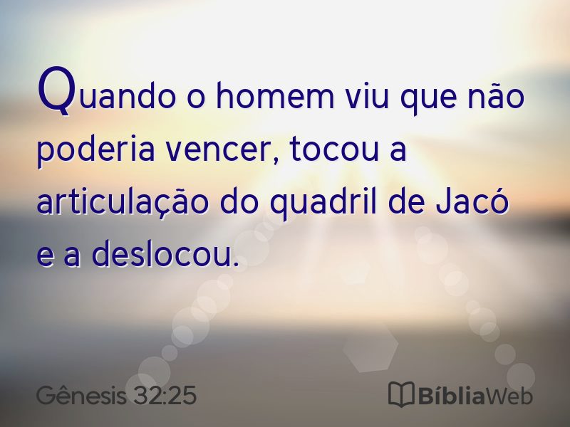 Gênesis 32:25 em imagem para compartilhar