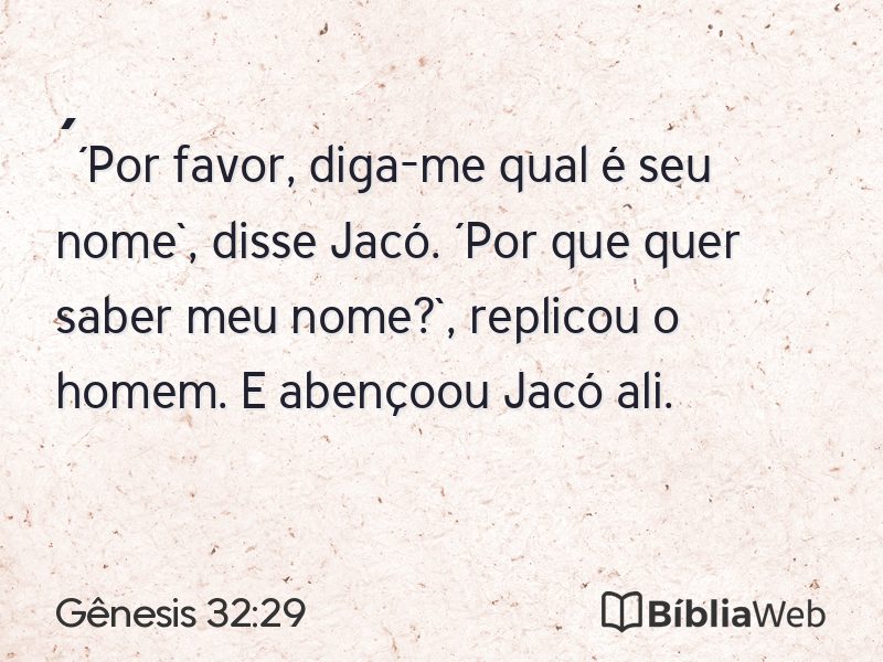 Gênesis 32:29 em imagem para compartilhar