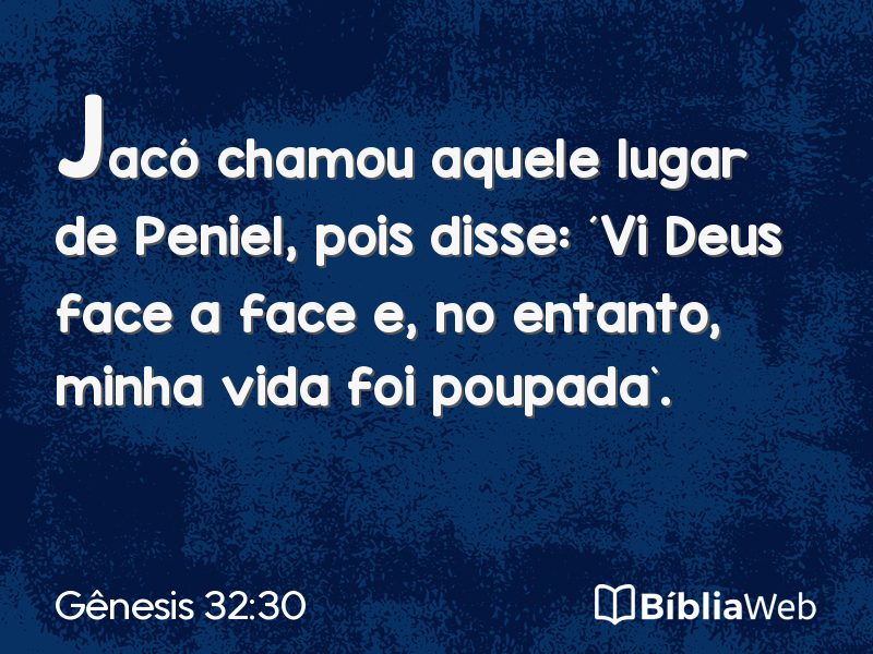 Gênesis 32:30 em imagem para compartilhar