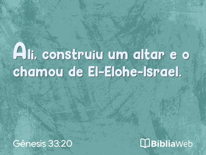 Gênesis 33:20 em imagem para compartilhar