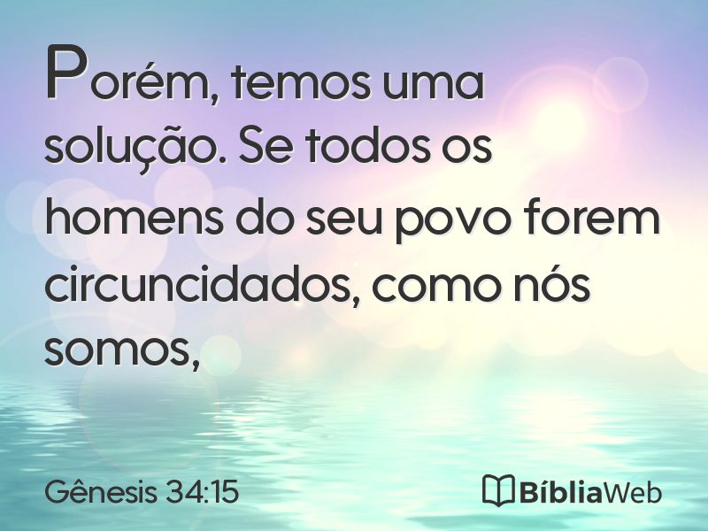 Gênesis 34:15 em imagem para compartilhar