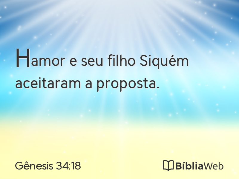 Gênesis 34:18 em imagem para compartilhar