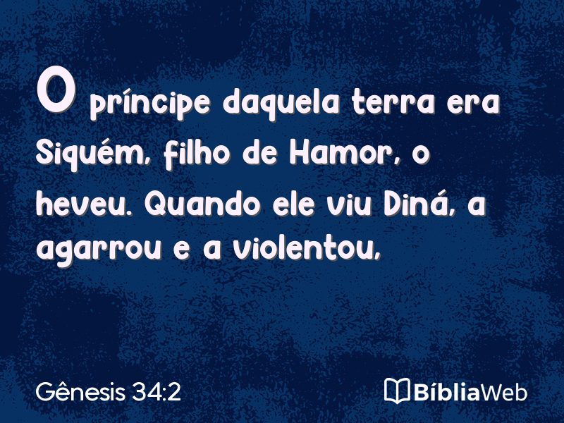 Gênesis 34:2 em imagem para compartilhar