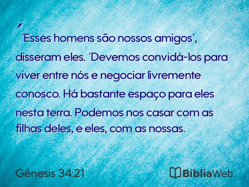 Gênesis 34:21 em imagem para compartilhar