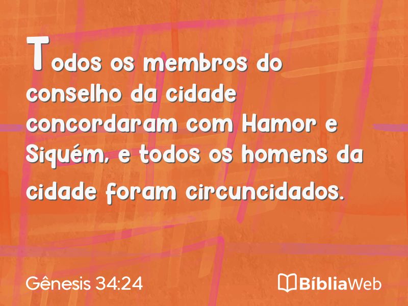 Gênesis 34:24 em imagem para compartilhar