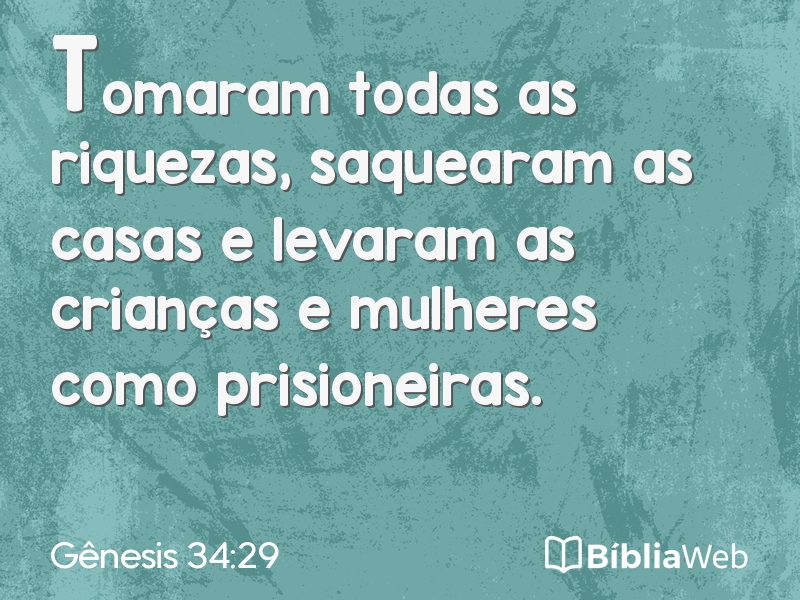 Gênesis 34:29 em imagem para compartilhar