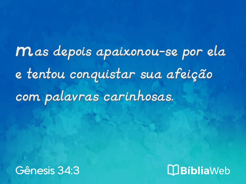 Gênesis 34:3 em imagem para compartilhar