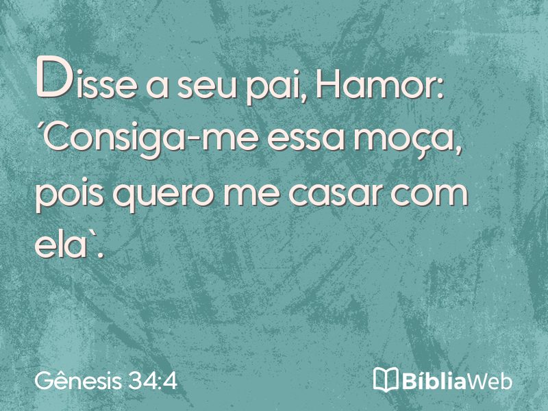 Gênesis 34:4 em imagem para compartilhar