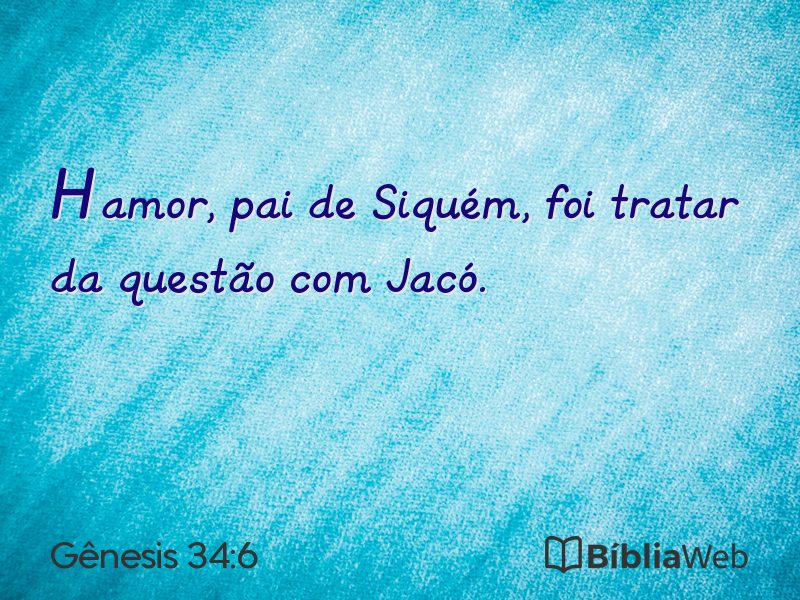 Gênesis 34:6 em imagem para compartilhar