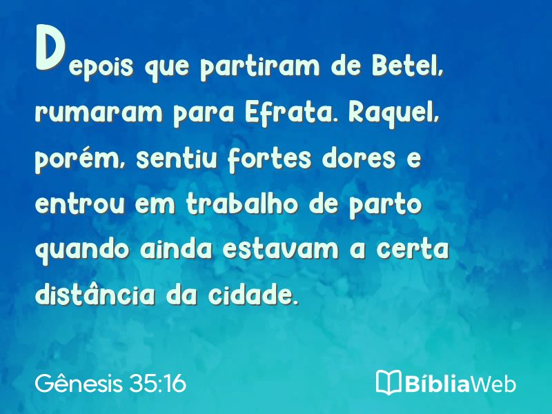 Gênesis 35:16 em imagem para compartilhar