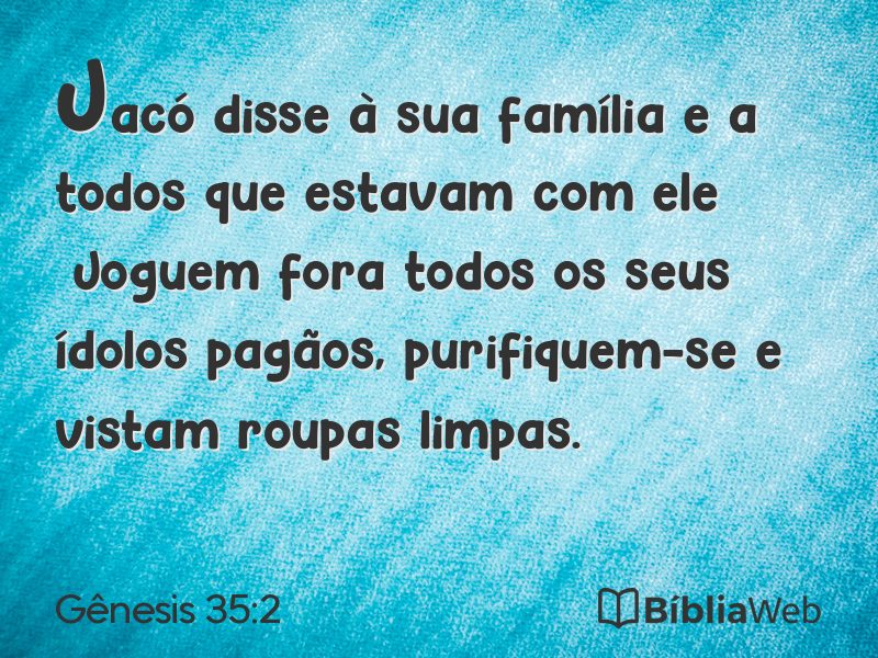 Gênesis 35:2 em imagem para compartilhar
