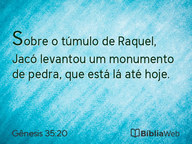 Gênesis 35:20 em imagem para compartilhar