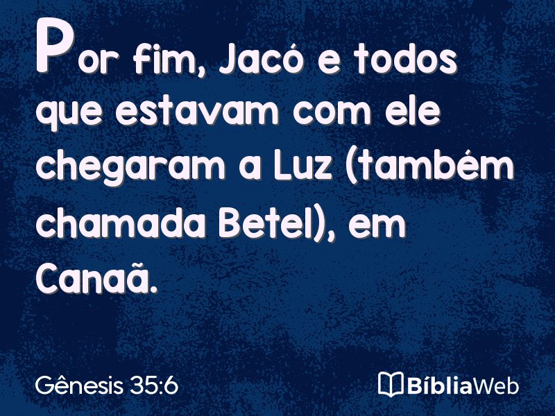 Gênesis 35:6 em imagem para compartilhar