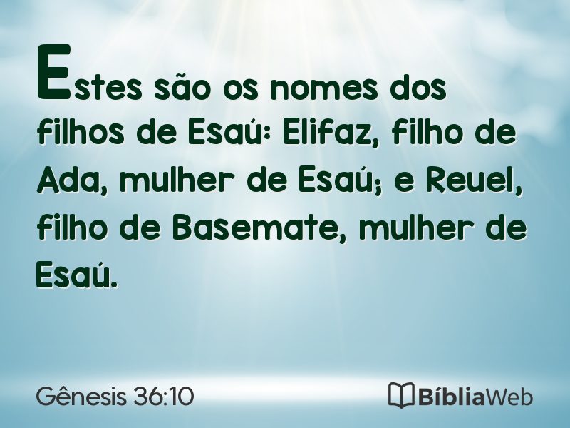 Gênesis 36:10 em imagem para compartilhar