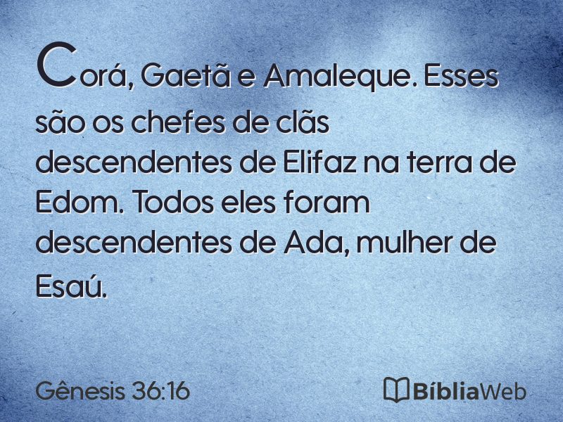 Gênesis 36:16 em imagem para compartilhar