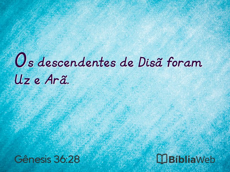 Gênesis 36:28 em imagem para compartilhar