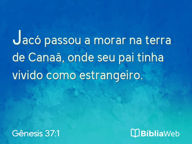 Gênesis 37:1 em imagem para compartilhar