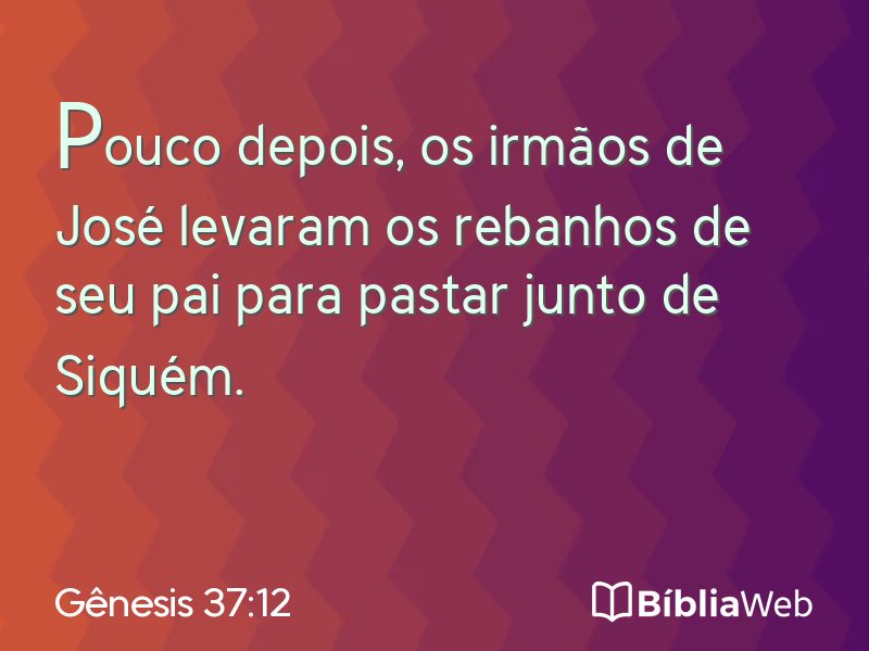 Gênesis 37:12 em imagem para compartilhar