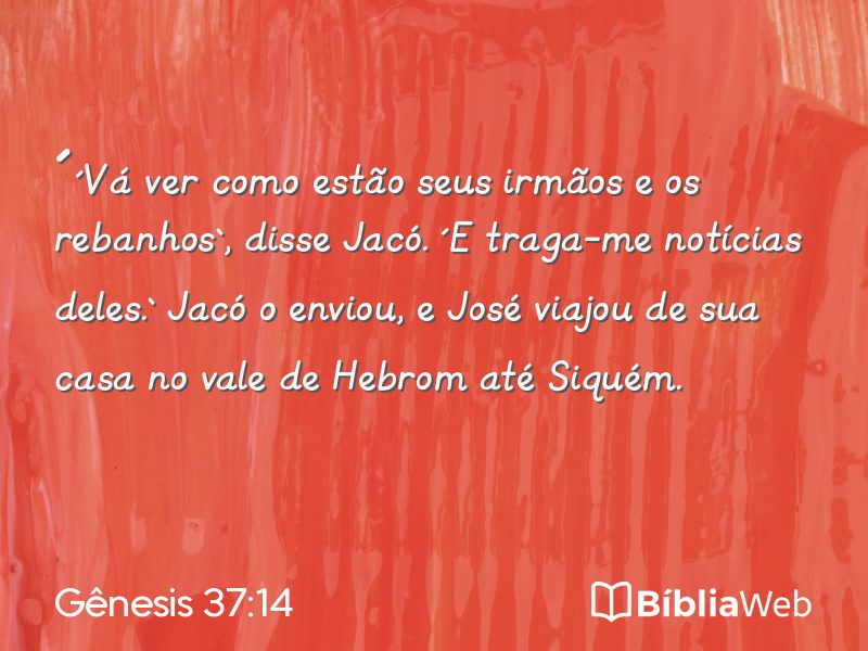 Gênesis 37:14 em imagem para compartilhar