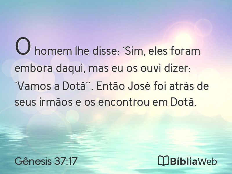 Gênesis 37:17 em imagem para compartilhar