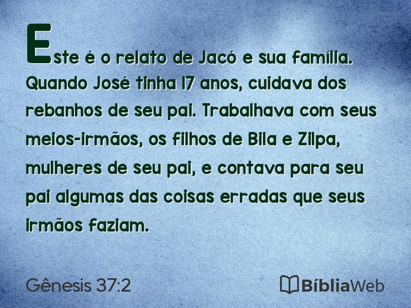 Gênesis 37:2 em imagem para compartilhar
