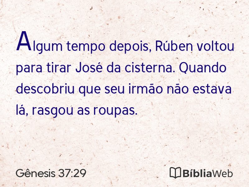 Gênesis 37:29 em imagem para compartilhar