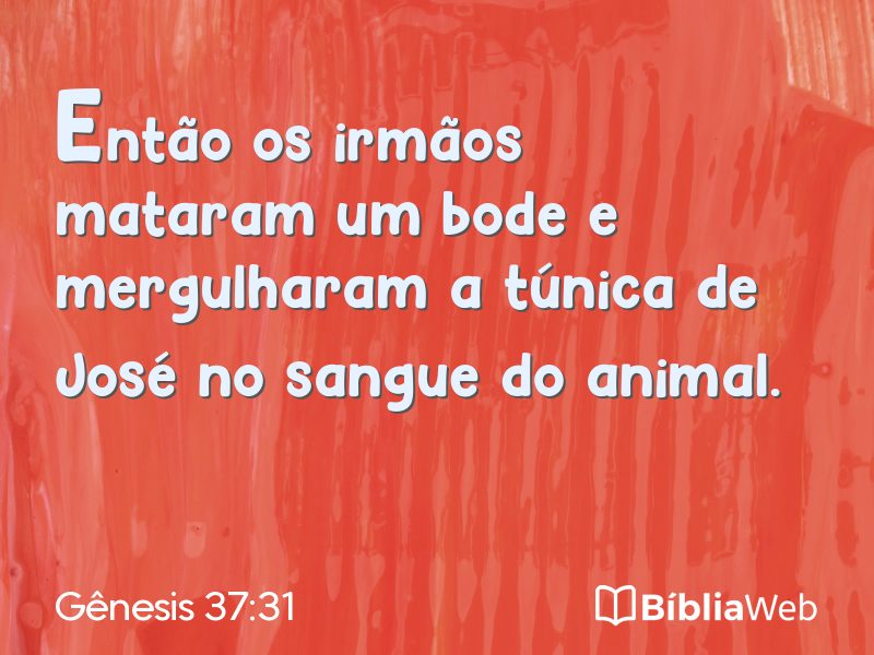 Gênesis 37:31 em imagem para compartilhar