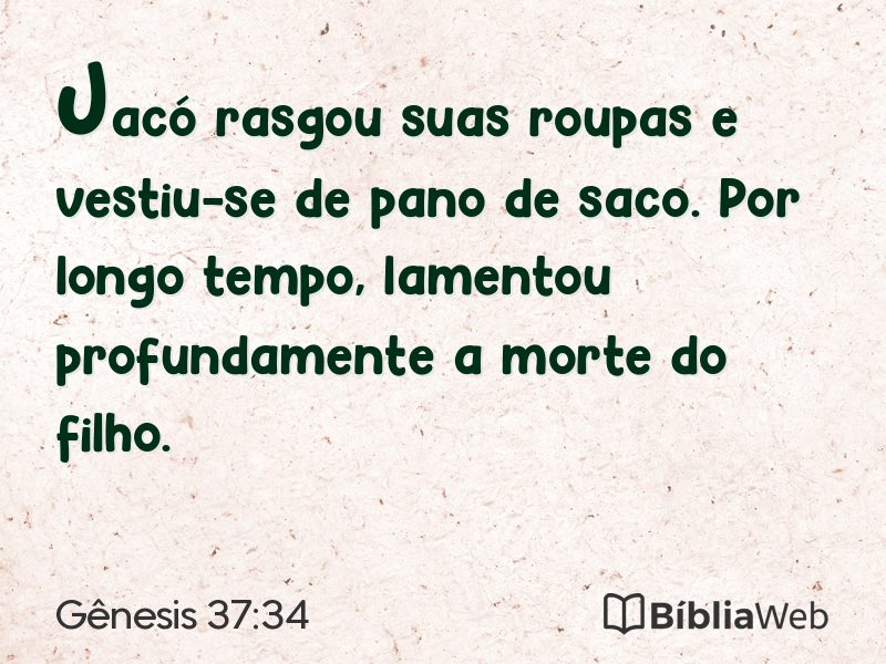 Gênesis 37:34 em imagem para compartilhar