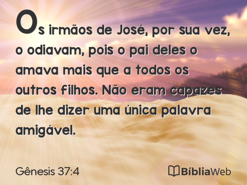 Gênesis 37:4 em imagem para compartilhar