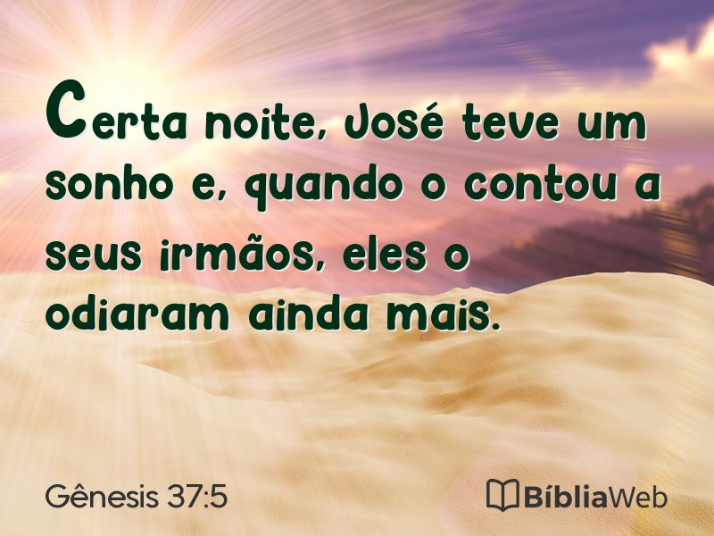 Gênesis 37:5 em imagem para compartilhar