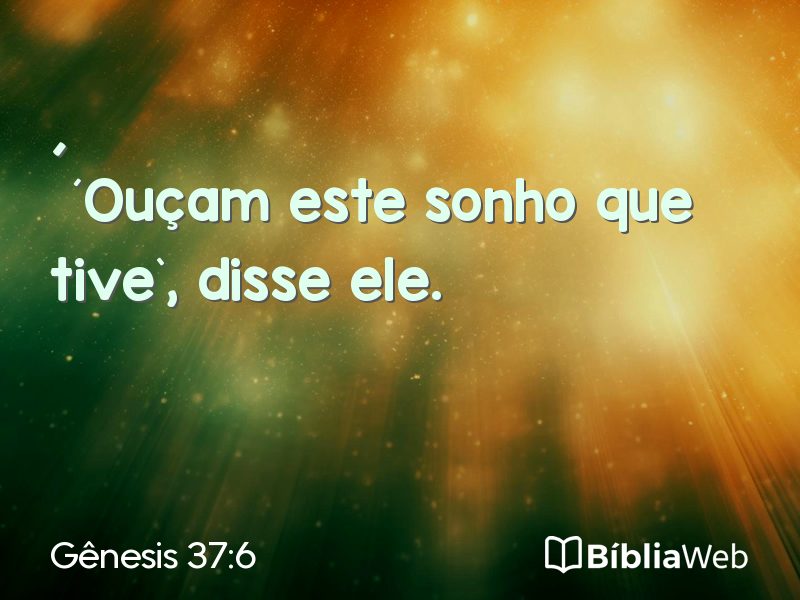 Gênesis 37:6 em imagem para compartilhar