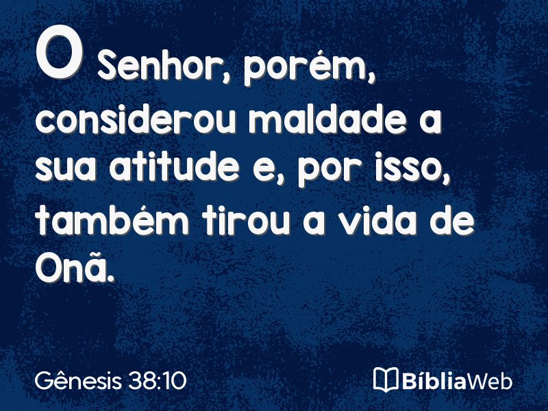 Gênesis 38:10 em imagem para compartilhar