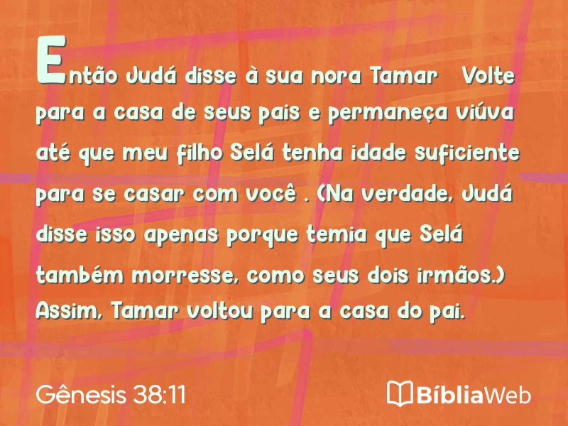 Gênesis 38:11 em imagem para compartilhar