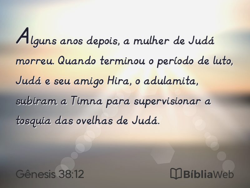 Gênesis 38:12 em imagem para compartilhar