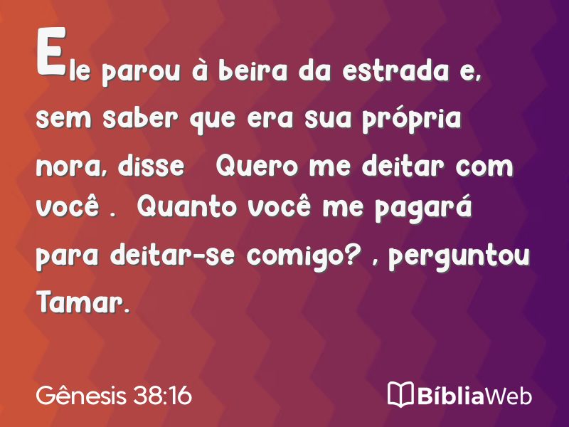 Gênesis 38:16 em imagem para compartilhar